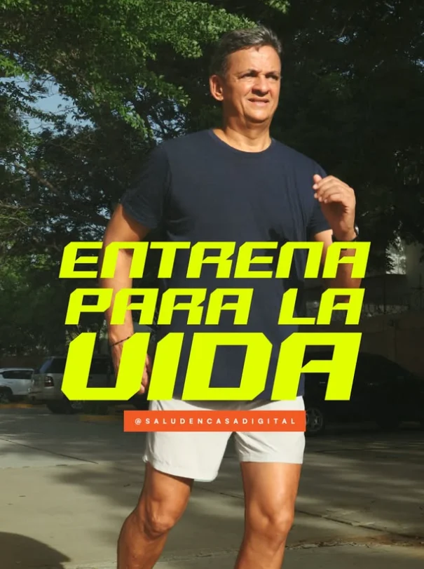 Manuel Chirinos entrenando al aire libre